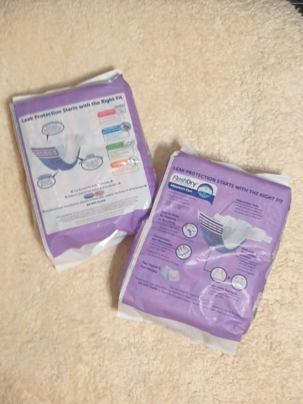 NWT ~ 2 Packages of Hartz Comfitables Cat Disposable Diapers, Size S, 7-11 lbs. - Picture 3 of 14